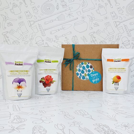 Lote Flores comestibles Garden Pocket