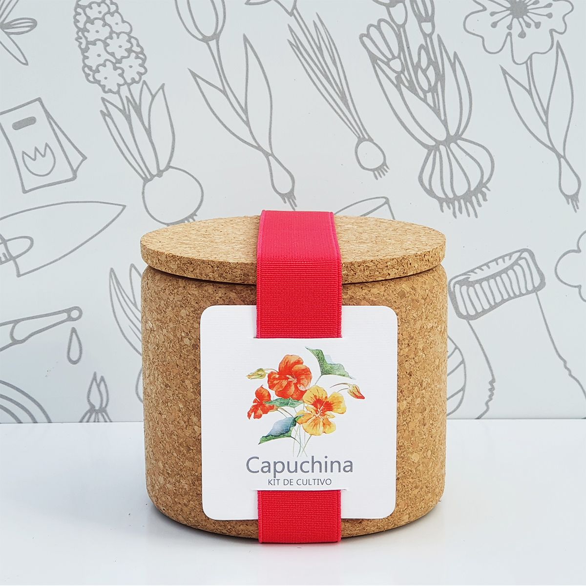 CAPUCHINA CORK -Kit semillas de capuchina en maceta de c