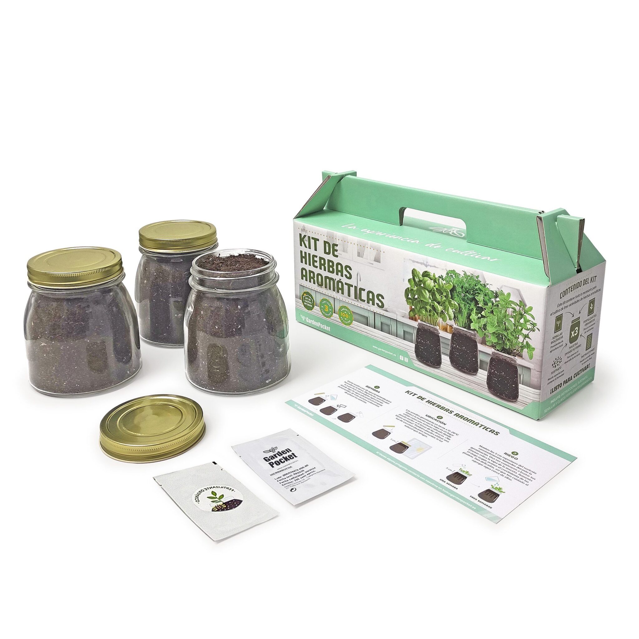 GP-CI-002-KIT CULTIVO INTERIOR AROMATICAS Garden Pocket 5