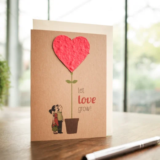 TARJETA FELICITACIÓN - Que crezca el amor