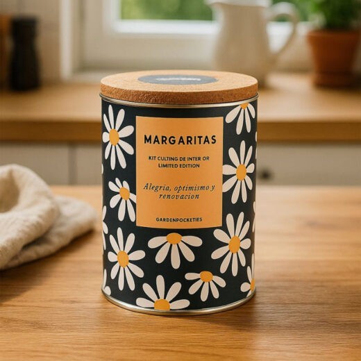 MACETA EN LATA - Margaritas