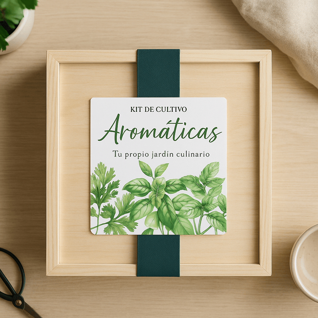 Caja botánica kit de semillas aromáticas 6