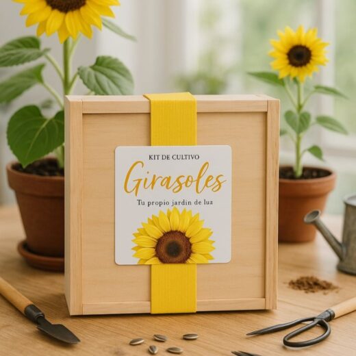 CAJA BOTÁNICA GIRASOLES