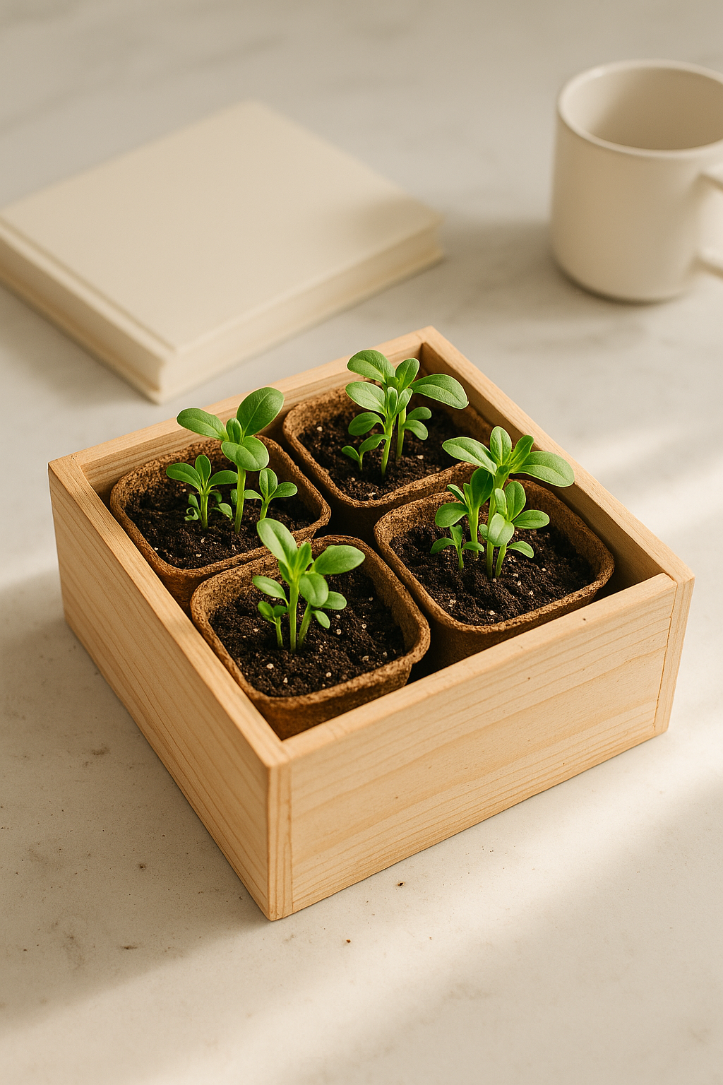 Caja botánica kit de semillas girasoles 2 BOMBA SEMILLAS HUERTA FLORES AROMATICAS