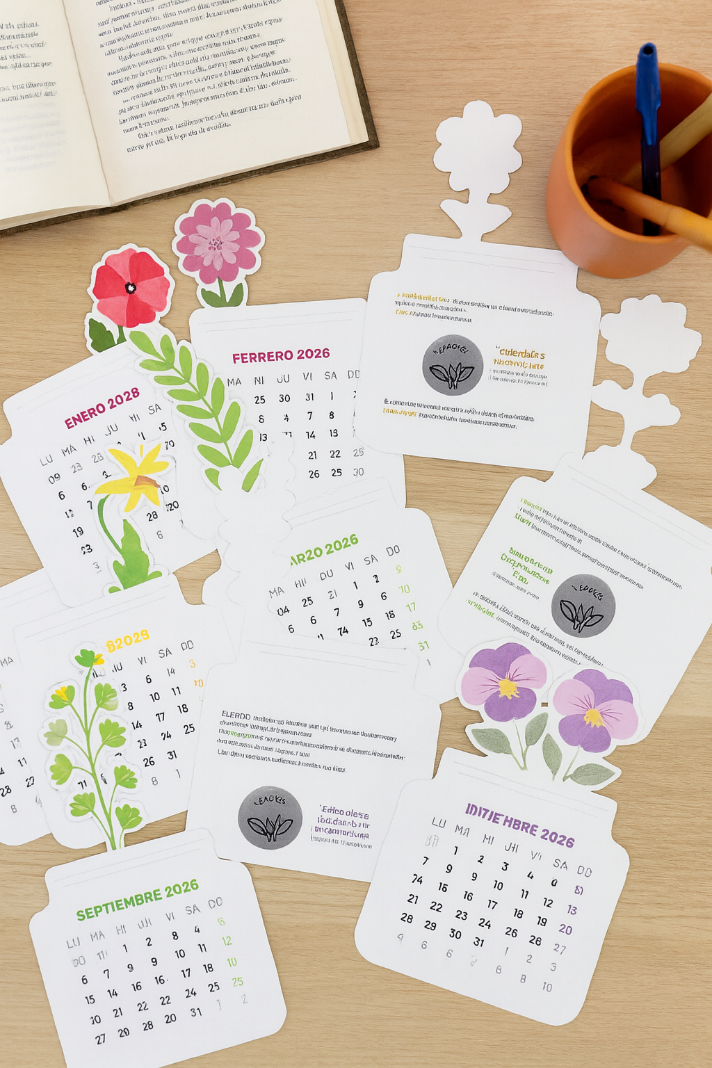 Calendario semillas plantable Garden Pocket 6
