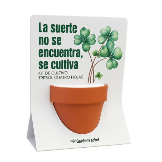 MENSAJE EN TERRACOTA - Trébol 4 hojas