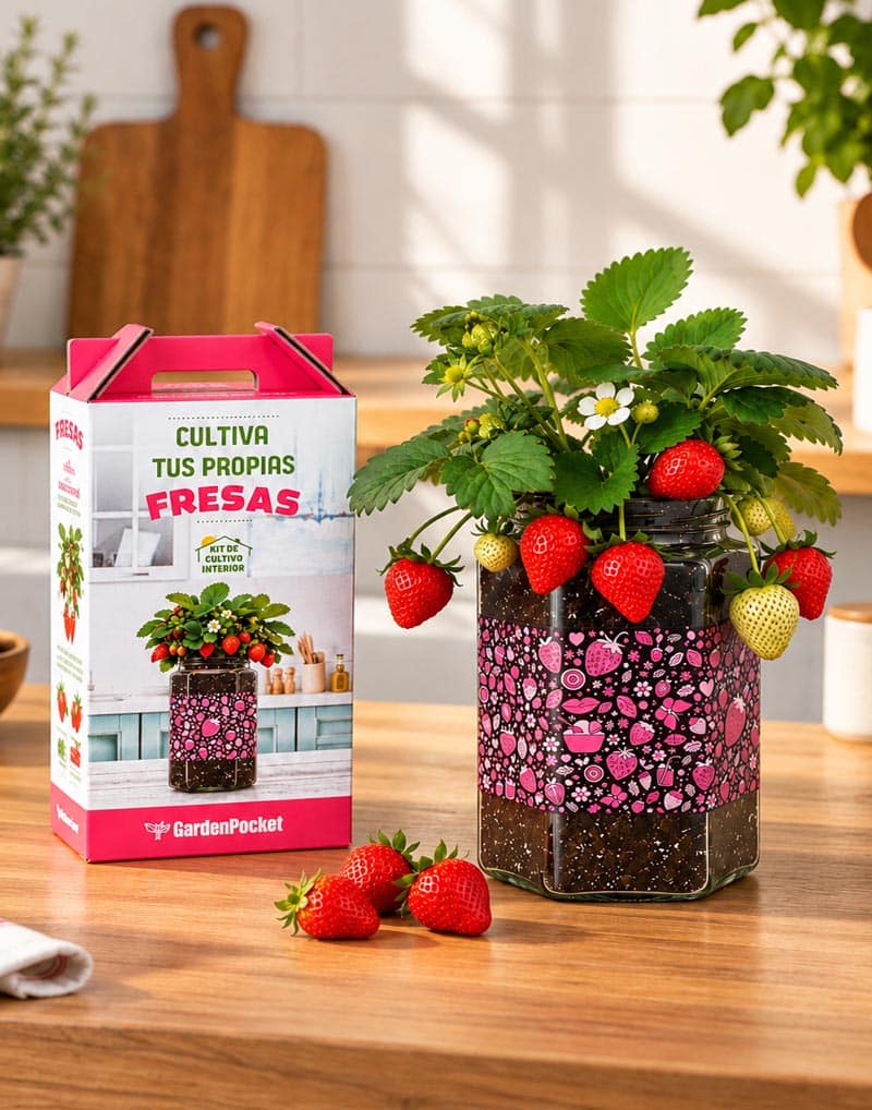 Kit Cultivo de Fresas_ Garden Pocket2